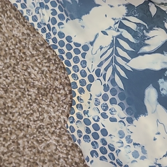 Alexander Wang floral tropical print button down silk shirt dress - Picture 4 of 4